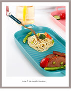 Nordic Rectangular Ceramic Baking Dish – Health-Conscious Elegance WHIMSICAL HOME OF CREATIONS