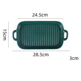 Nordic Rectangular Ceramic Baking Dish – Health-Conscious Elegance