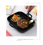 Nordic Rectangular Ceramic Baking Dish – Health-Conscious Elegance WHIMSICAL HOME OF CREATIONS