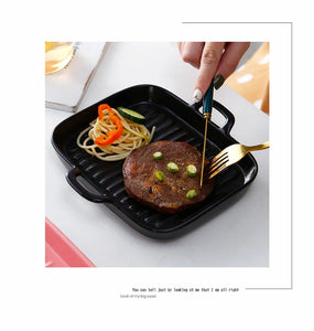 Nordic Rectangular Ceramic Baking Dish – Health-Conscious Elegance