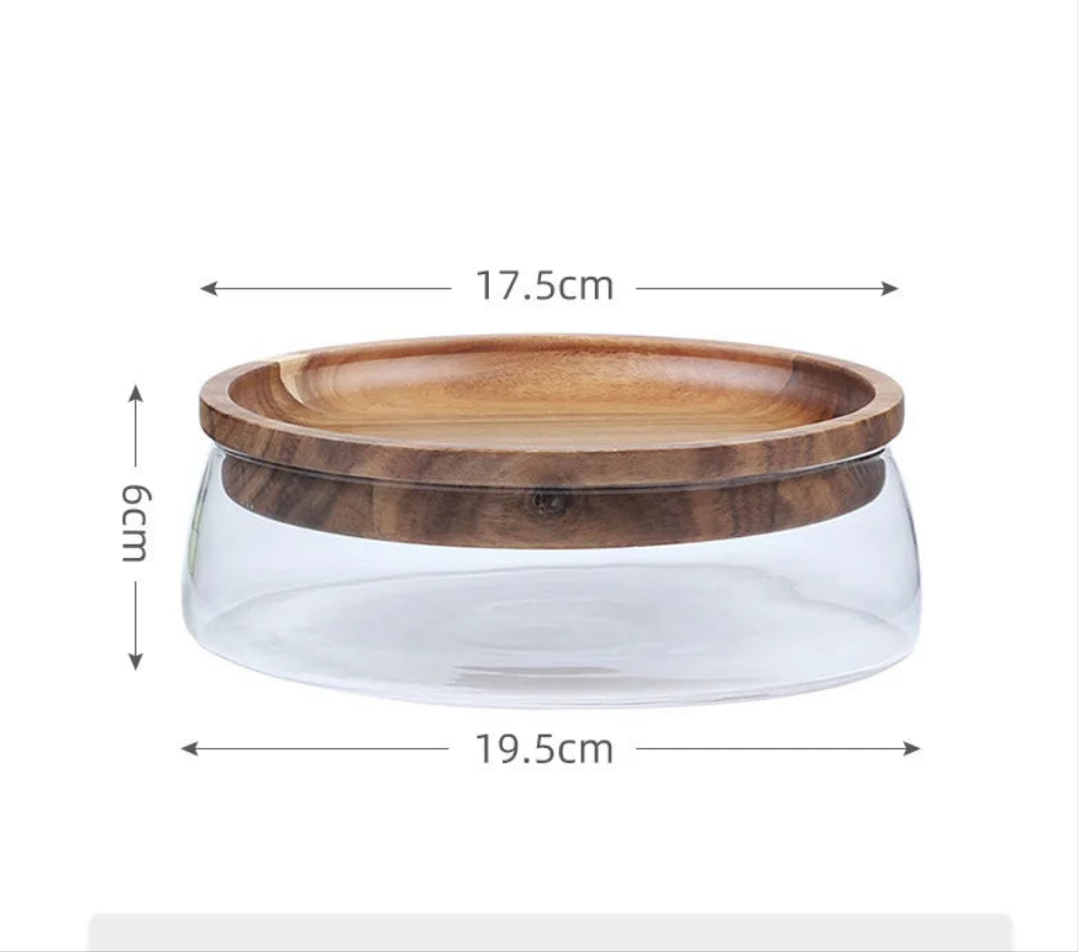 Creative Glass Round Food Storage Containers – Stackable & Unique Design WHIMSICAL HOME OF CREATIONS