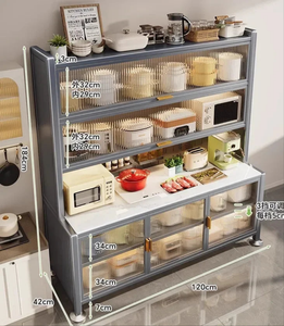 Luxury Rock Slab Kitchen Buffet & Sideboard Display