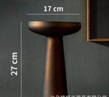Luxury Frosted Glass Hydroponic Vase – Coffee & Frosted Elegance