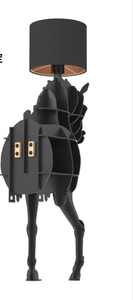 Luxury Horse Statue Wall-Mounted Display Shelf