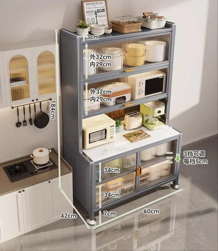 Luxury Rock Slab Kitchen Buffet & Sideboard Display