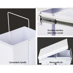 Dual Compartment 30L Pull-Out Kitchen Bin – Concealed Sliding Waste & Recycling System