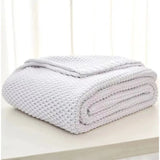 Scandinavian Knit Weave Throw – Modern Classic Comfort