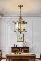 American Retro Crystal Pendant Chandelier – French Candle Style LED Lighting for Dining, Bedroom & Living Rooms