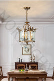 American Retro Style Dining Room Chandelier French Candle Crystal Pendant Lights For Bedroom Living LED Lighting Lamp Home Decor