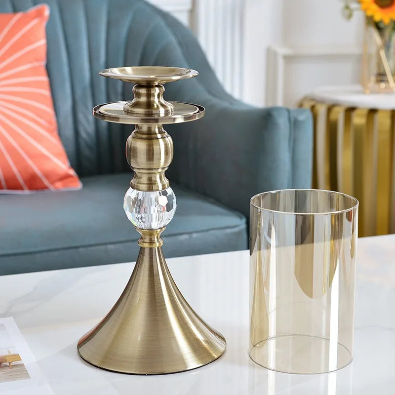 Luxury Tinted Glass Candle Holders – Elegant & Timeless Design
