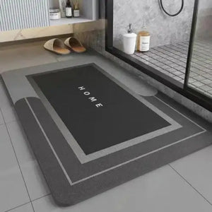 Mats Diatomite Bath Absorbent Anti Slip Floor Mat Foot Carpet Quick Dry Shower Toilet Rug Bathroom Kitchen Doormat Washable