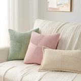 Luxurious Velvet Corduroy Patchwork Pillow Covers – 45x45cm