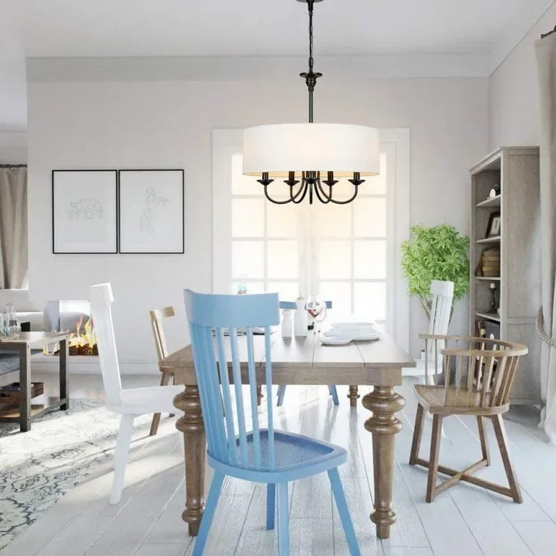 Luxury French Vintage Wrought-Iron Chandelier Pendant – Retro Elegance with LED Bulbs & Timeless Design