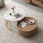 2-Piece Round Coffee Table – Mid-Century Modern Elegance