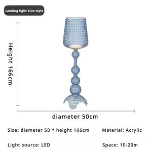 Luxury Art Deco Vintage Floor Lamp – Exquisite High-End Statement Piece