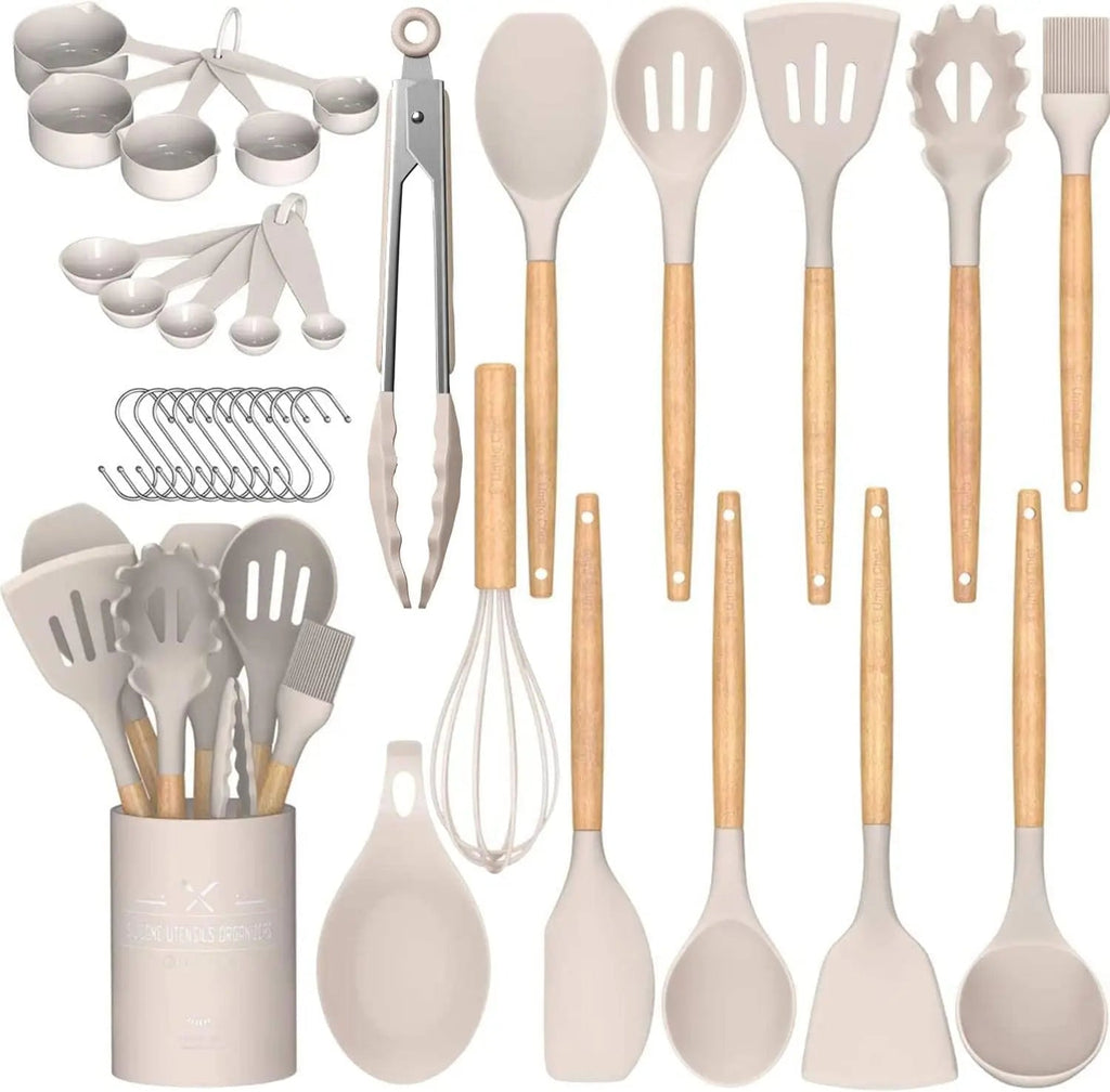 33 PCS Silicone Cookware Set Kitchen Cooking Tools high-quality WHIMSICAL HOME OF CREATIONS