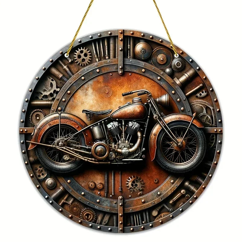 Modern Iron Sheet Art Autumn Harvest Porch Decor
