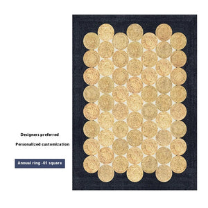 Vibrant Forest Green & Sand Dune Luxe Rug – Faux Cashmere