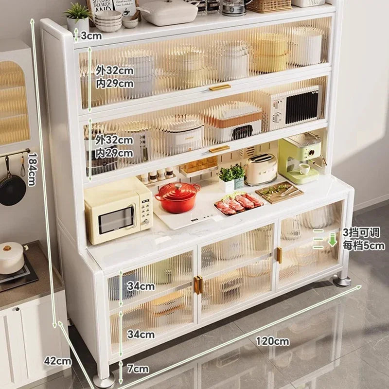 Luxury Rock Slab Kitchen Buffet & Sideboard Display