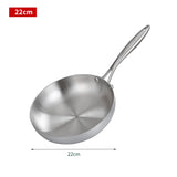 5-Ply 304 Stainless Steel Frying Pan – Ultimate Versatility Gas Stove and Induction Cooker