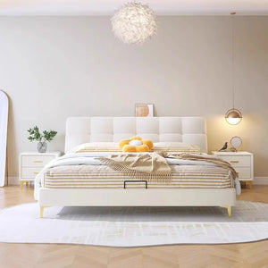 Top Grain Leather Bed – Cream Double Size
Effortlessly chic. Utterly comfortable.