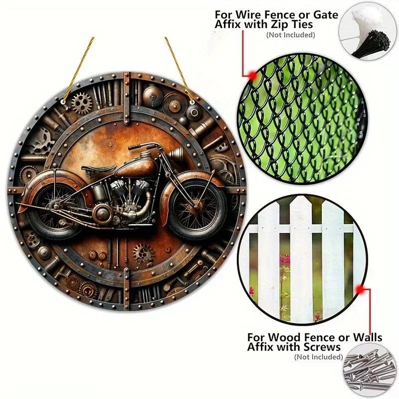Modern Iron Sheet Art Autumn Harvest Porch Decor