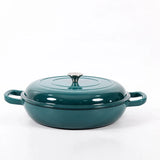 7-Piece High-Grade Cast Iron Non-Stick Cookware Set – French Retro Elegance