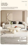 Nordic Cream Coffee Table – Light, Luxurious & Strong