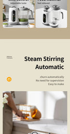 Multi-Functional Baby Food Maker – Steamer, Puree Blender & Milk Warmer with Temperature Display WHIMSICAL HOME OF CREATIONS