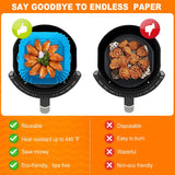 Say goodbye to sticky-burnt food. Silicone Reusable Air Fryer Tray Moulds