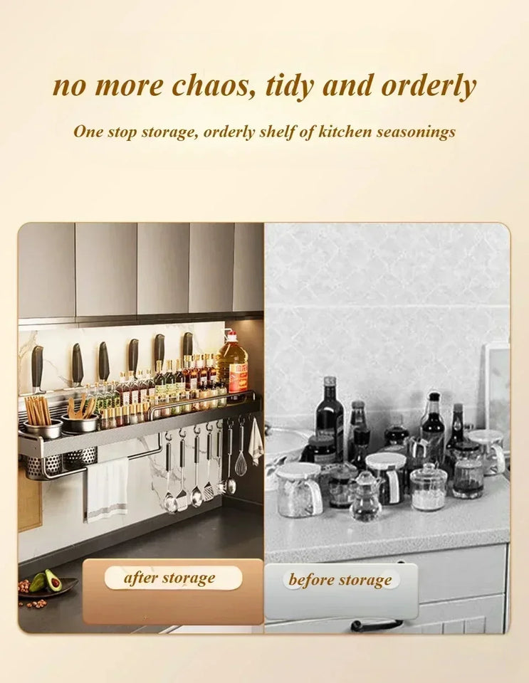 Wall Mounted Metal Dishware Storage Organizer Racks