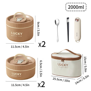 Portable Thermal 304 Stainless Steel Food Containers – Stackable & long term Insulated Microwave Safe