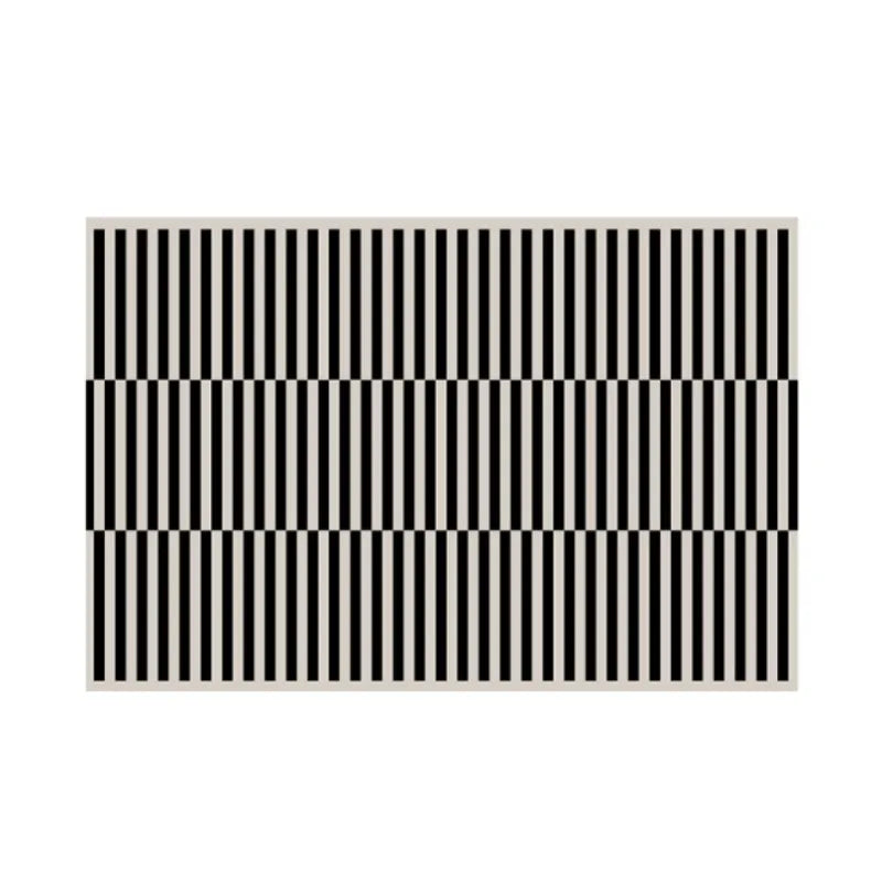 French Retro Art Deco Minimalist Plush Area Rug