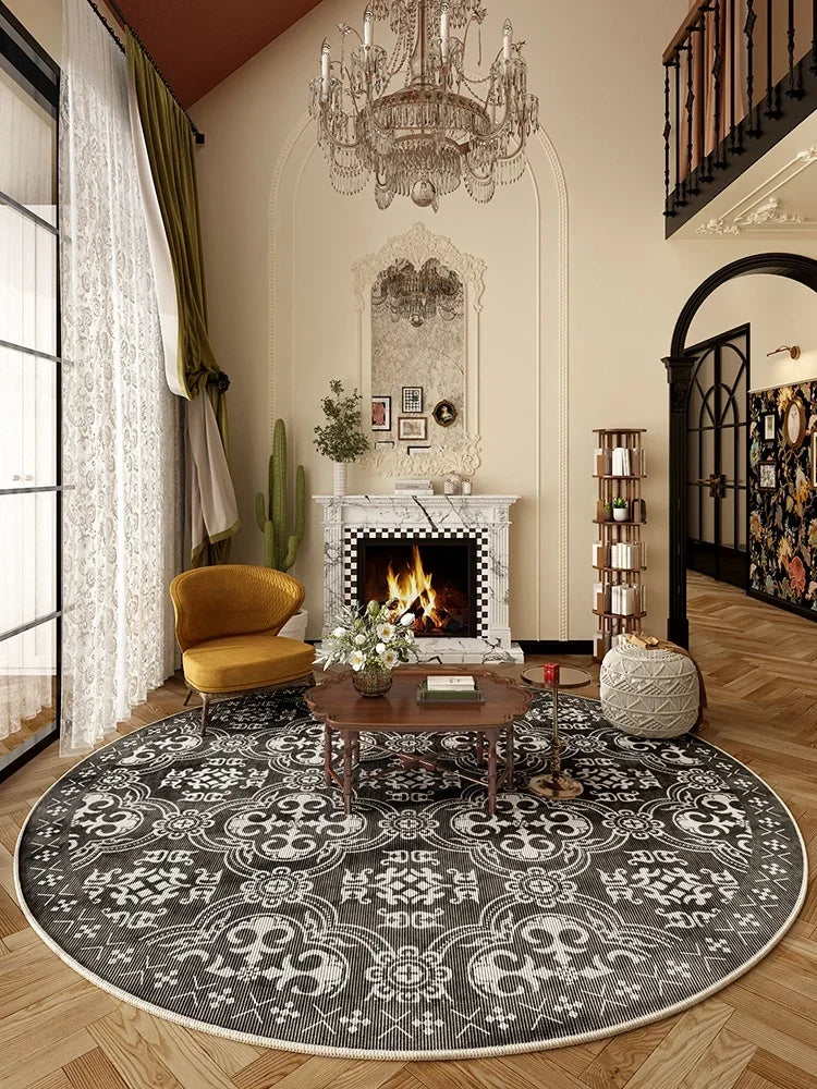 Luxury French Retro Vintage Non-Slip Round Area Rug
Bring Timeless Elegance WHIMSICAL HOME OF CREATIONS