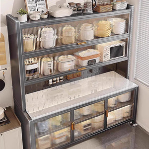 Luxury Rock Slab Kitchen Buffet & Sideboard Display