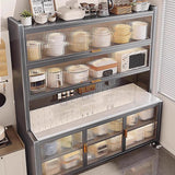 Luxury Rock Slab Kitchen Buffet & Sideboard Display