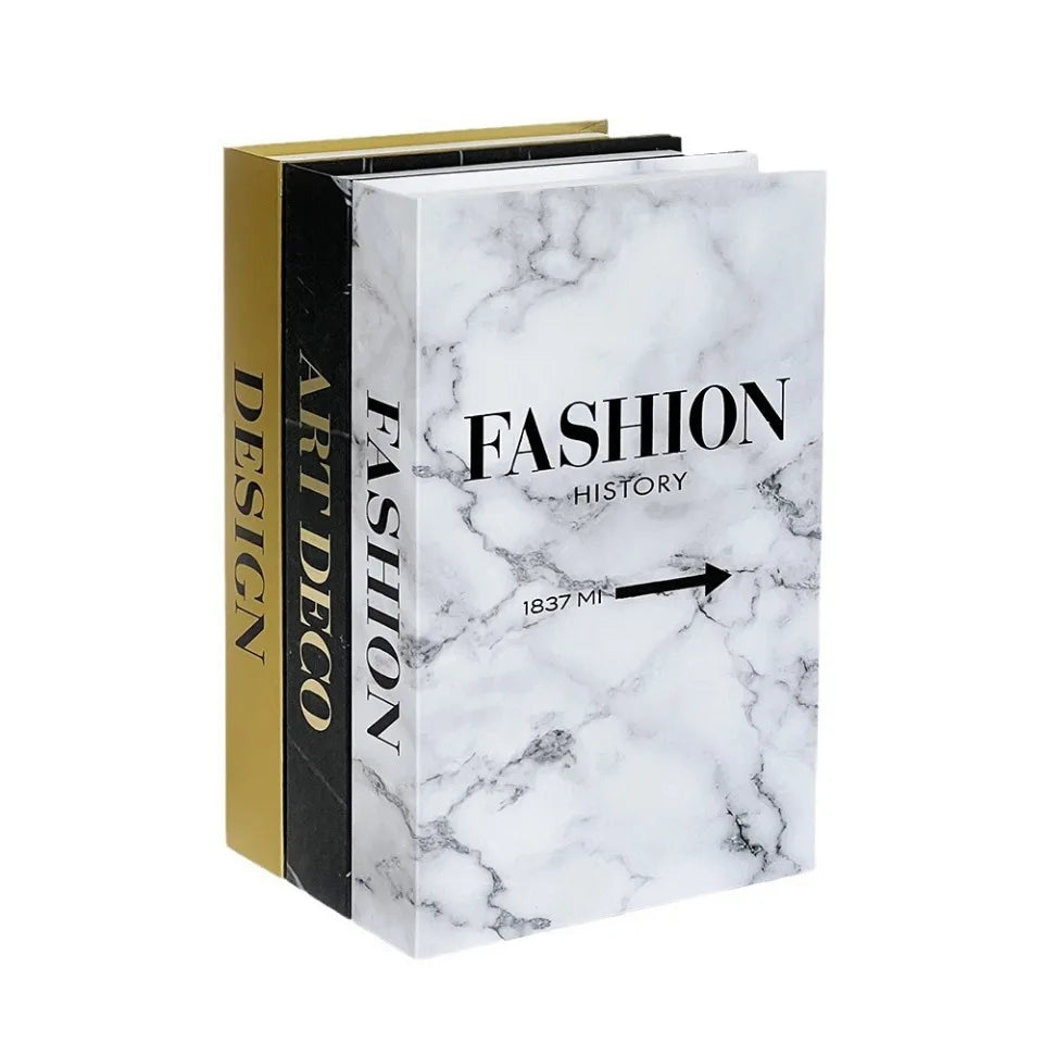 Fashion Fake Books Decoration & Storage Box – Glamour & Sophistication in 3 Variations