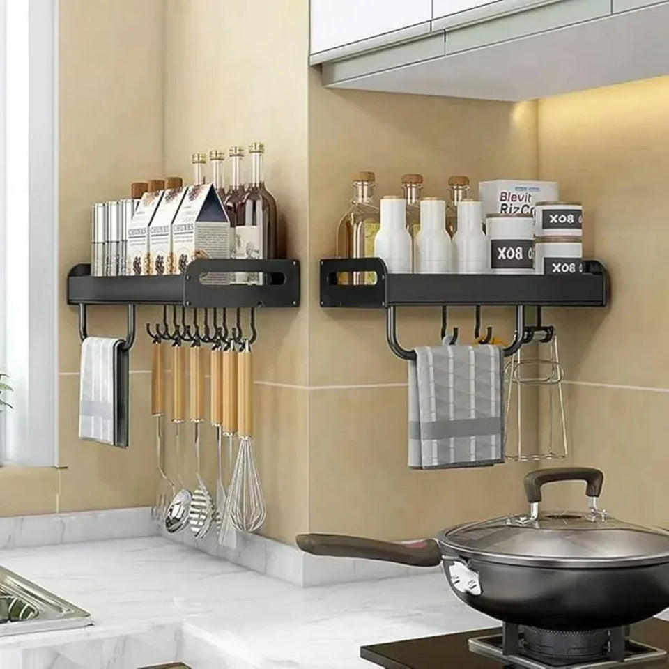 Wall Mounted Metal Dishware Storage Organizer Racks