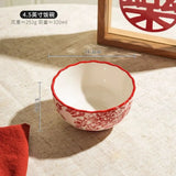 Timeless Elegance Red & White Flower Porcelain Dinnerware Set