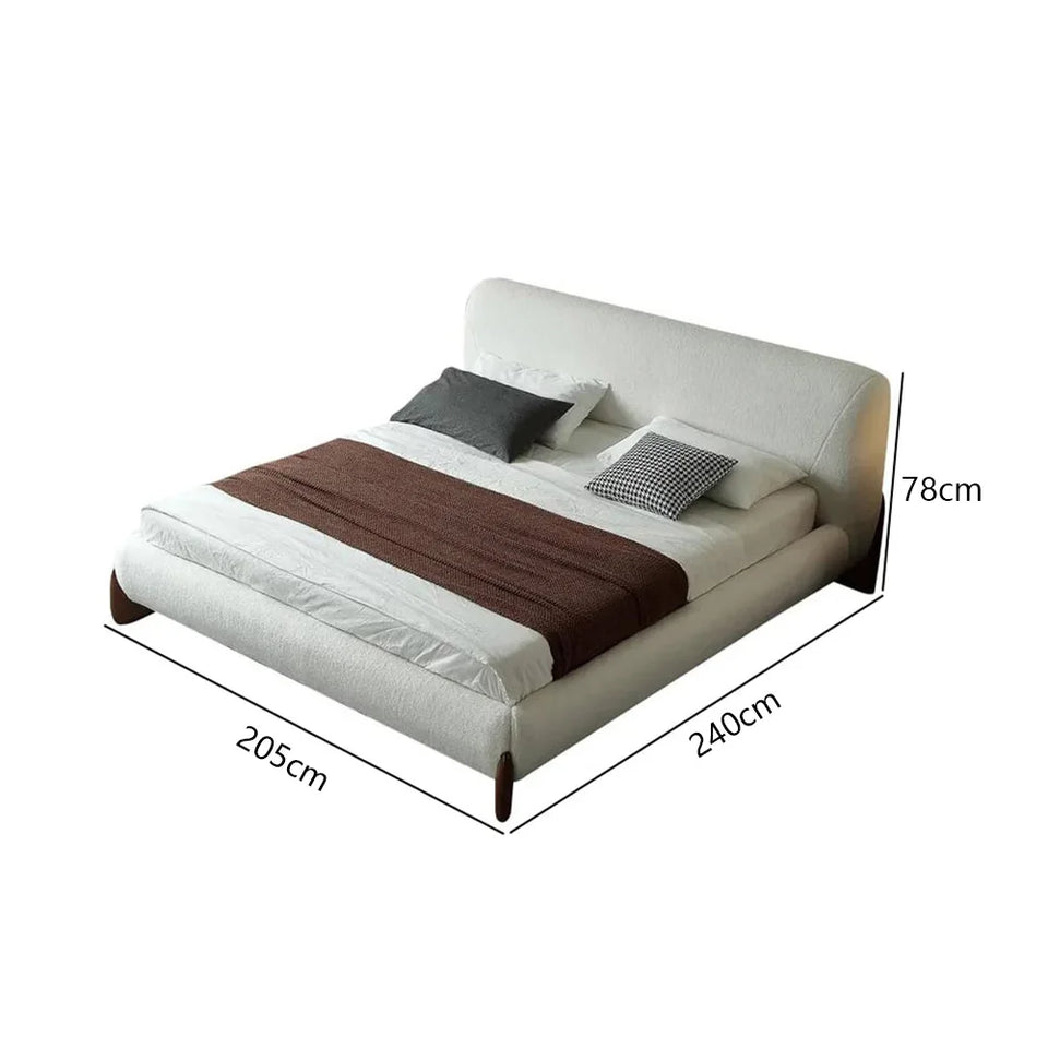 Luxurious Upholstered Bed with Retro Moroccan Charm king and Queen size