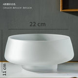 Luxury Frosted Glass Hydroponic Vase – Coffee & Frosted Elegance