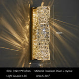 Luxury Crystal Wall Sconce – High-End K9 Crystal Light Fixture