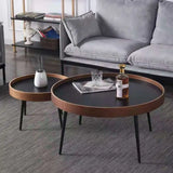 Wooden Modern Round Luxury Center Table Furniture with Mini End Table