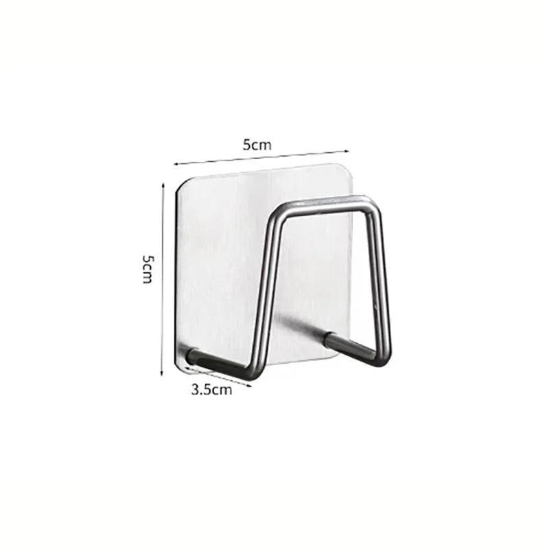 4Pcs Kitchen Storage Rack, Punching-free Wall Under Cabinet