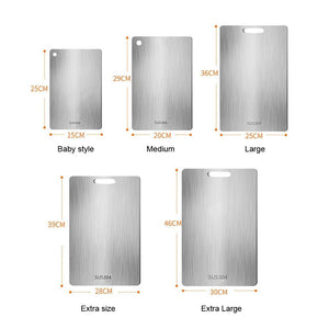 Next-Generation 316 Stainless Steel
“Healthy, Antibacterial & Eco-Friendly Chopping Board”