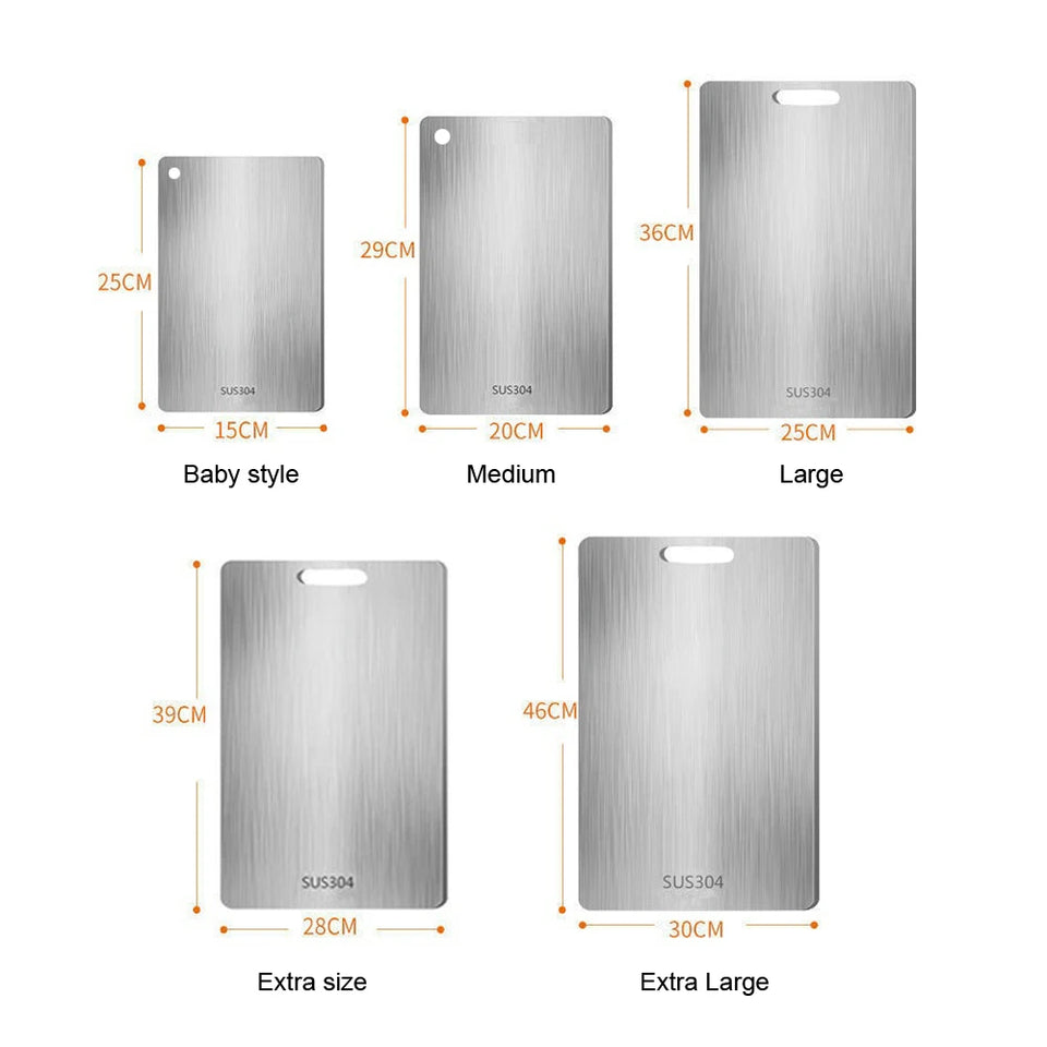 Next-Generation 316 Stainless Steel
“Healthy, Antibacterial & Eco-Friendly Chopping Board”