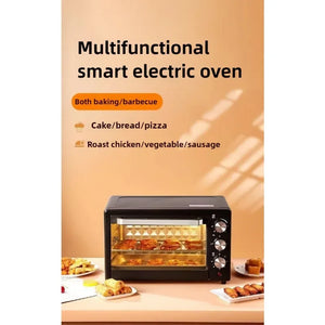 21–30L Multifunction Electric Oven & Grill – Large Capacity, Black