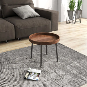 Wooden Modern Round Luxury Center Table Furniture with Mini End Table