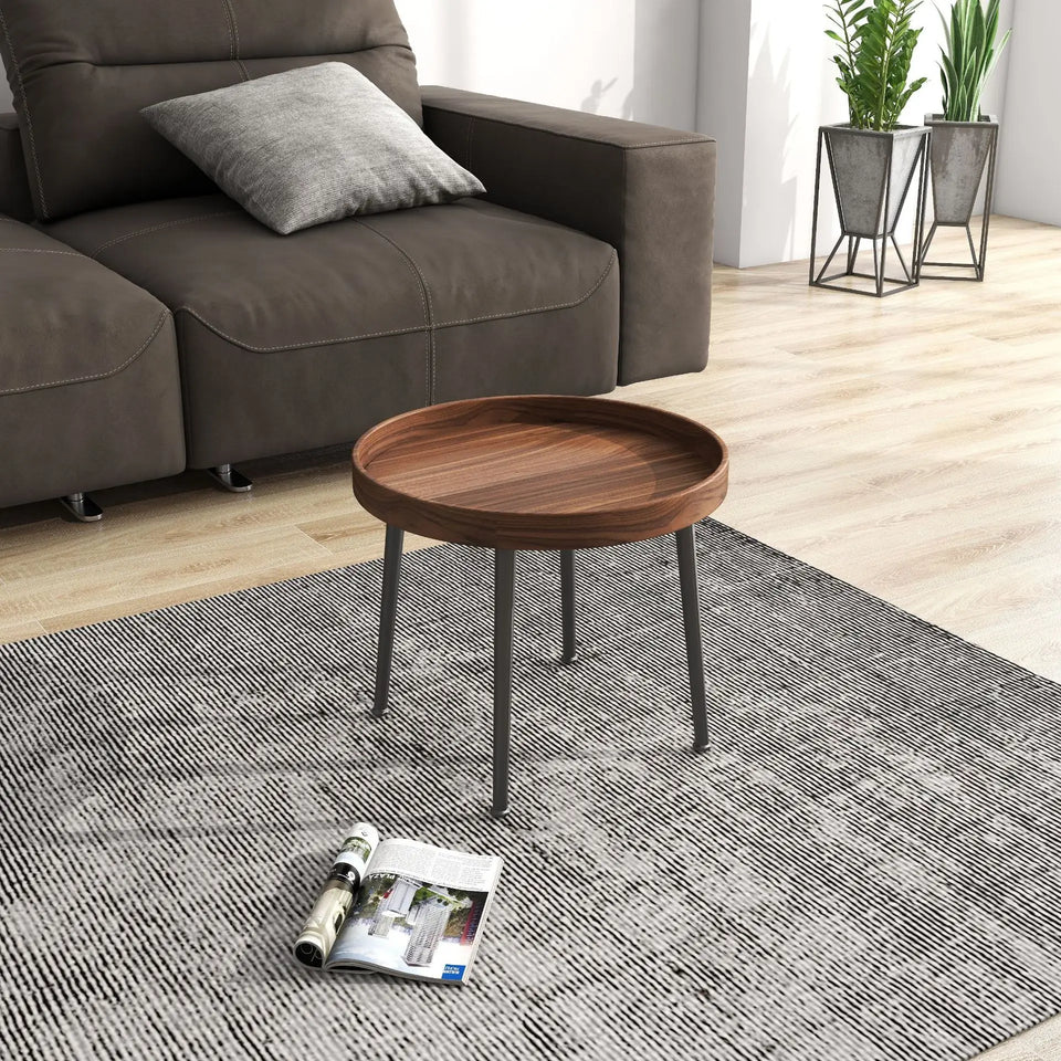 Wooden Modern Round Luxury Center Table Furniture with Mini End Table