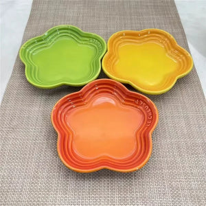High-Gloss, high-quality Ceramic Blossom Dish – 14 cm in assorted vibrant colours